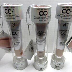 It Cosmetics Color Correcting Full Coverage Cream -MEDIUM- 0.406 oz - Lot of 3 -